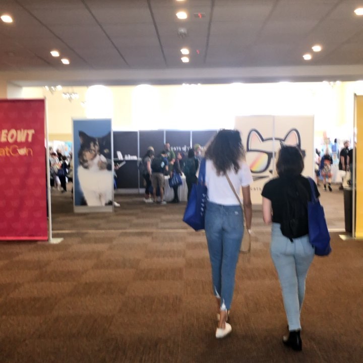 @catconworldwide in full swing! Stop by our booth today at 3:30 for a ‘family ph...