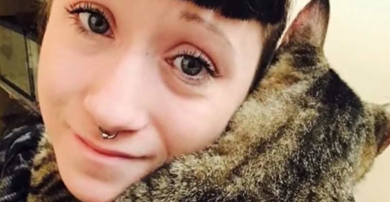 Unwanted Cat Clutched Onto Woman & Wouldn’t Let Go. But She Can’t
