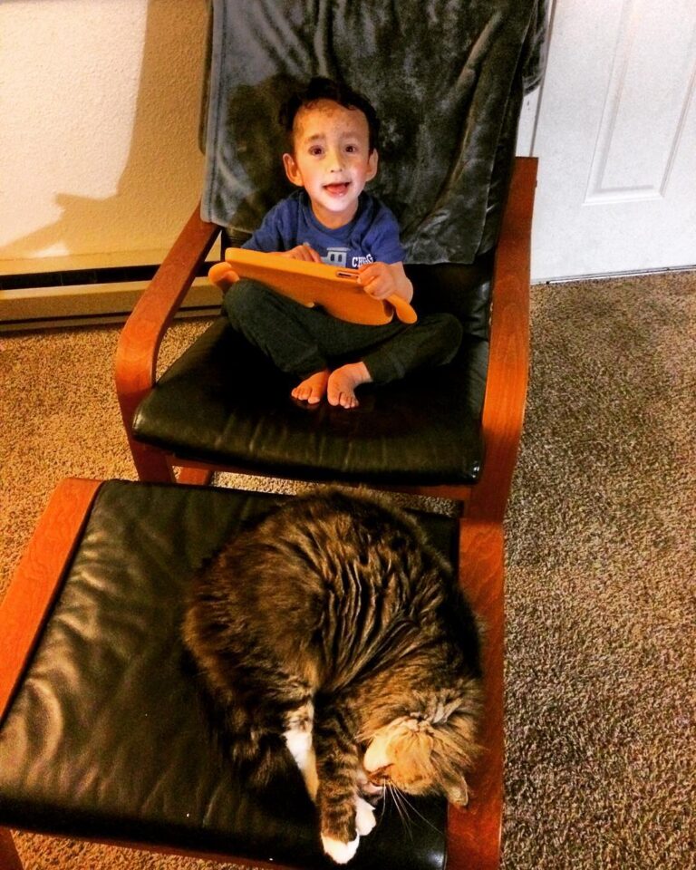 Hanging out.