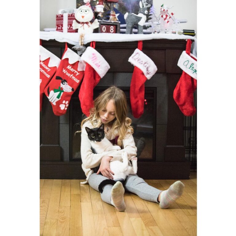 Miss Mia & Poppy were waiting for Santa . . . .