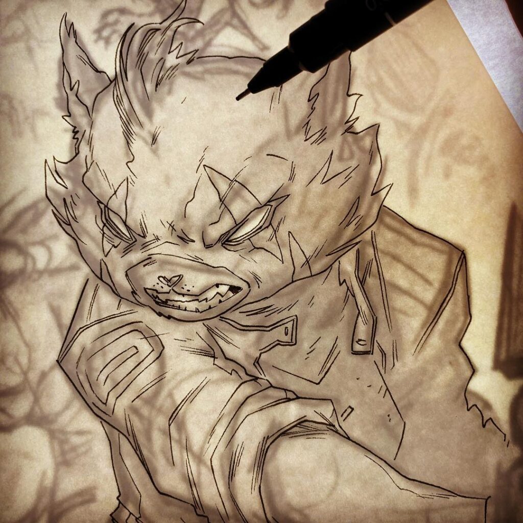 The angry one… OTOMO drawing by – What could this be for? – –