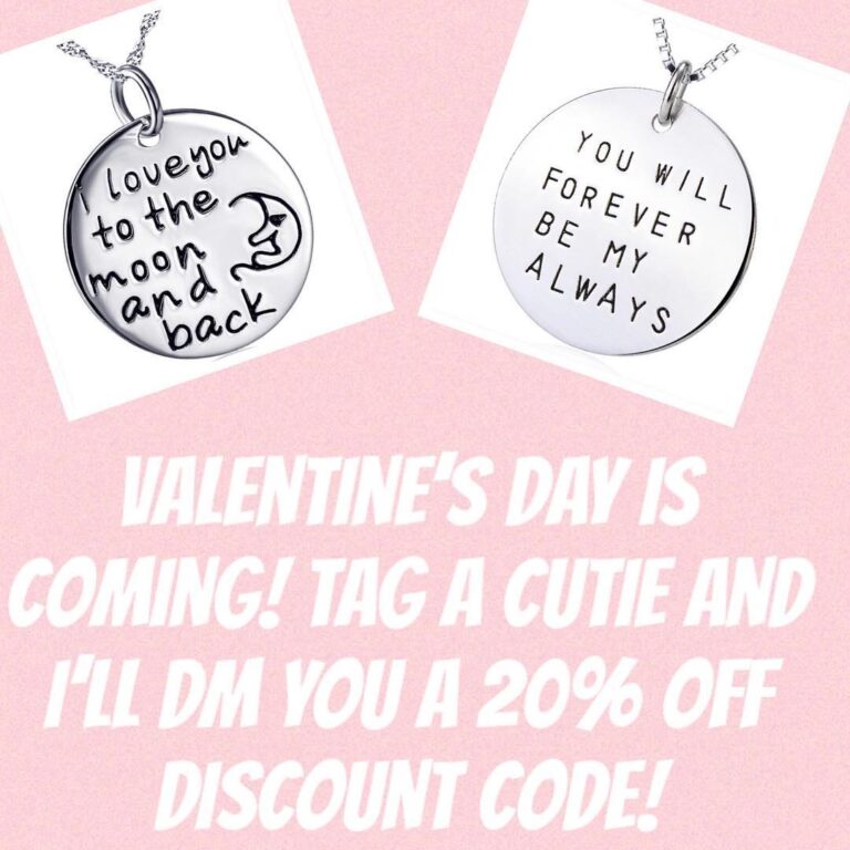 Say it with one of these cute sterling silver necklaces