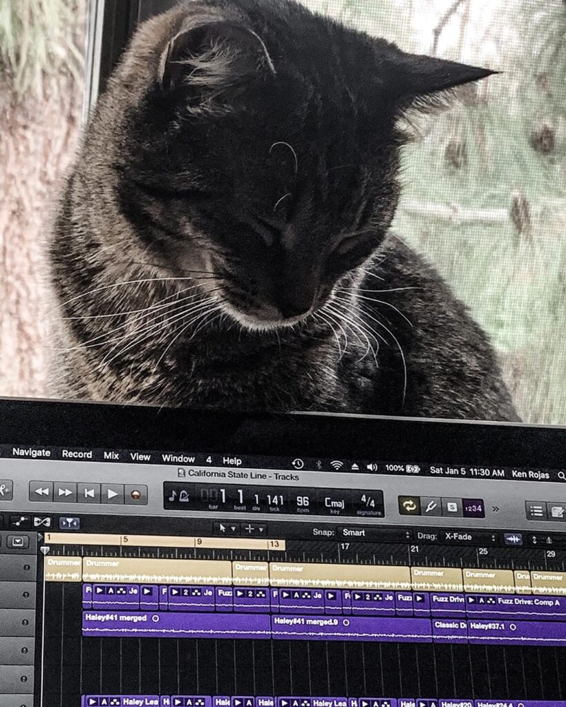 So sleepy, but dad needs my help with his music. What would he do