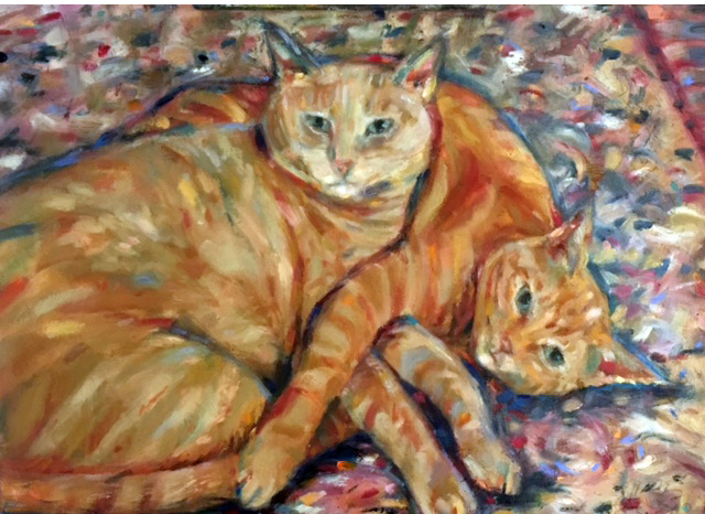 Two Friends – Here’s a commission I just completed. It’s tighter than