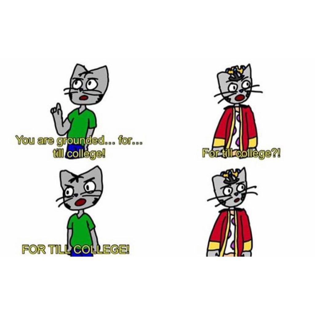 Funny comic of Nyan and Neon made by the talented