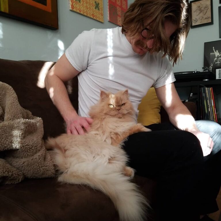 Loungin w the papa on this warm . . . . .