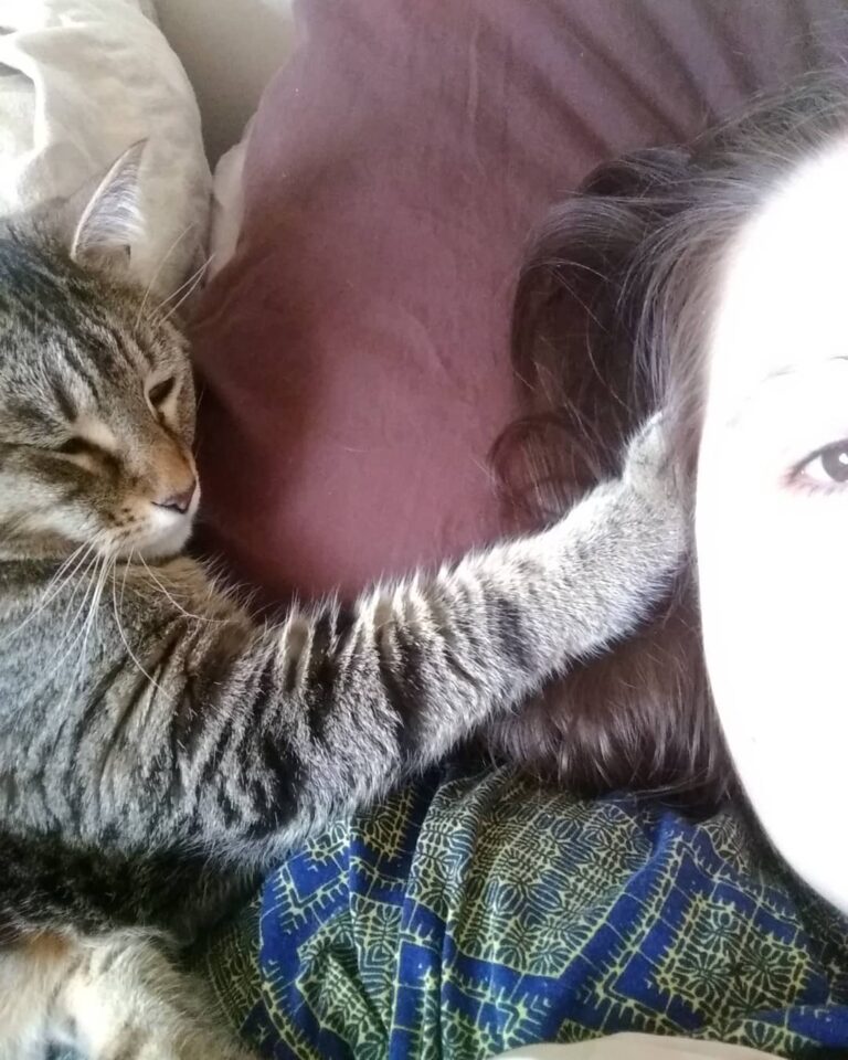 Touch is very healing. Love of my life taking good care of me.
