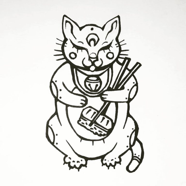 “sushi boi” tattoo design, not available