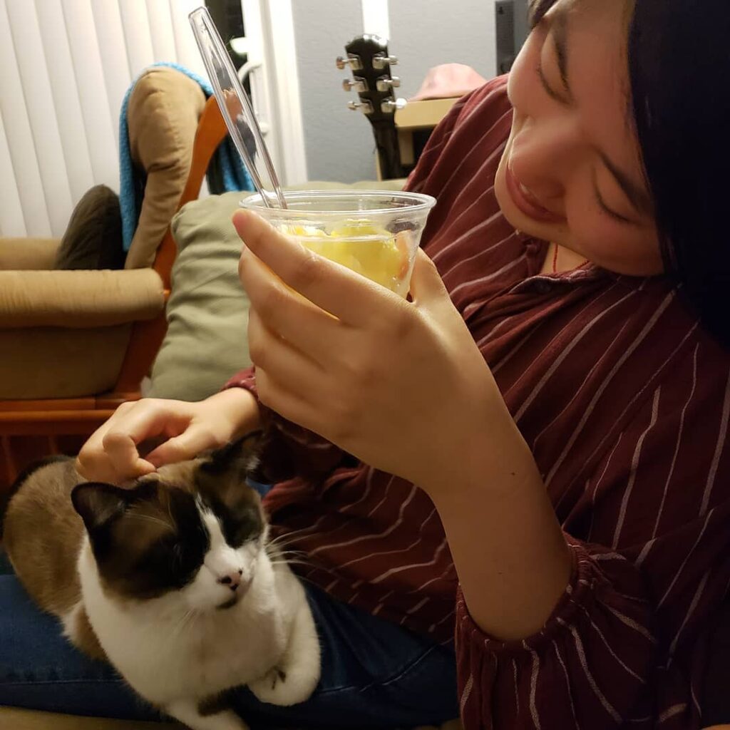 I met one of my mom’s friends who came all the way from New York!