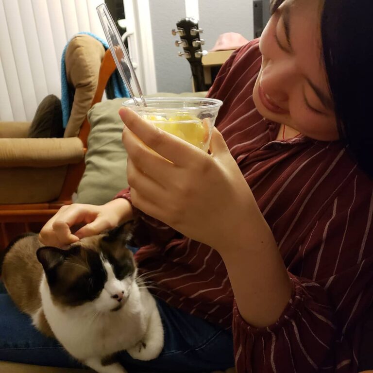 I met one of my mom’s friends who came all the way from New York!