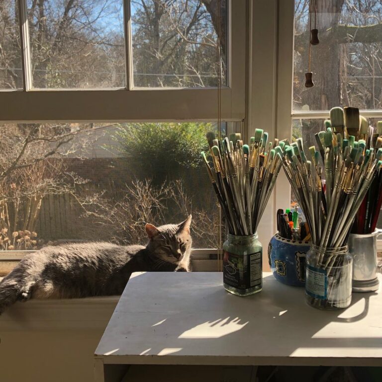 Everyone’s happy to back in the studio again!