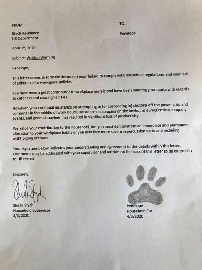 A message from HR