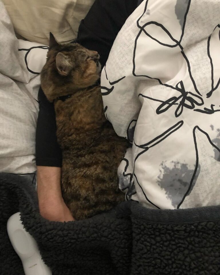 A man and his cat… • • •