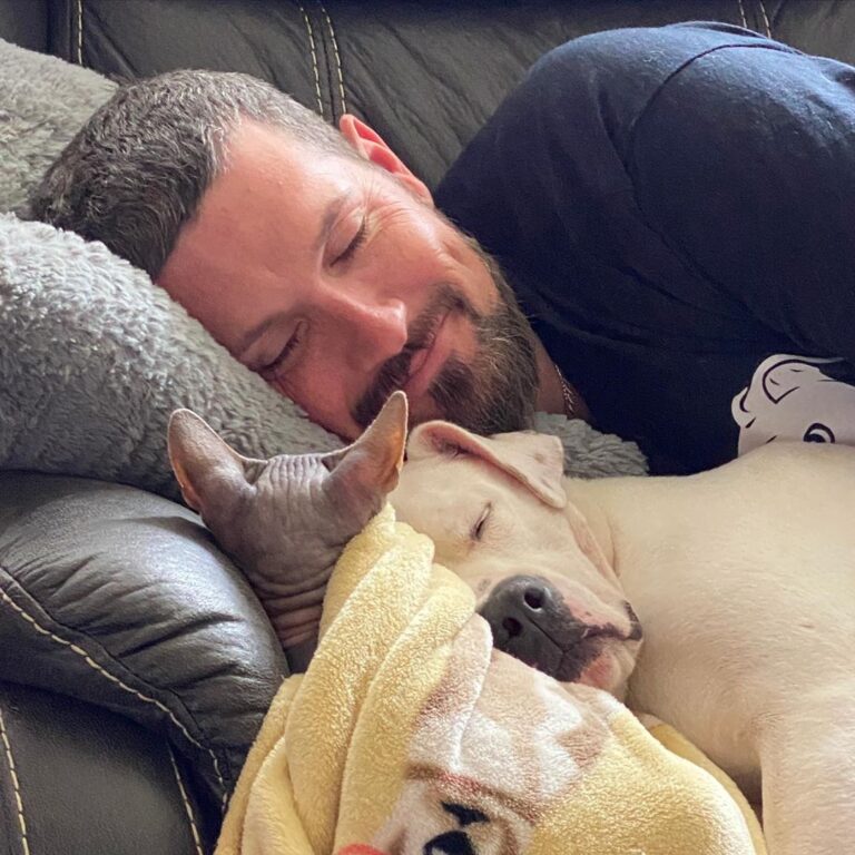 Family naptime . . . .