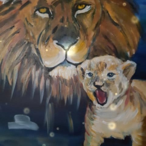 Work in progress… Dad and son