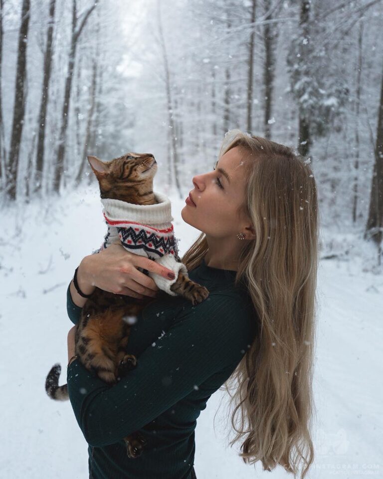 Watching those fluffy snowflakes