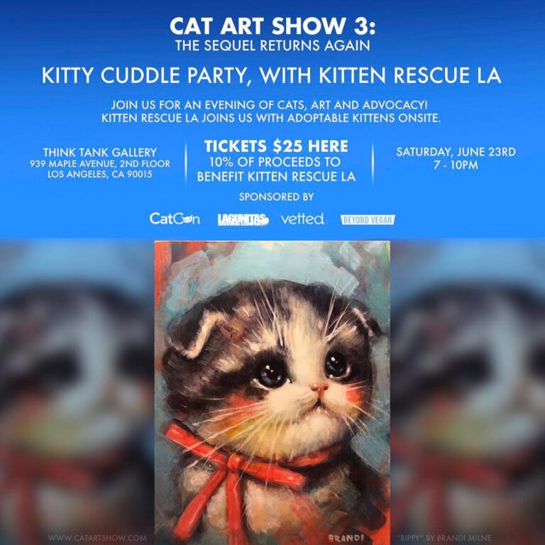 KITTEN CUDDLE PARTY this Saturday @catartshowla! Hang with your